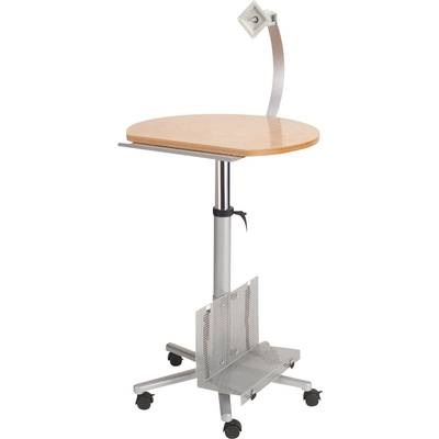 Maul Monitor-Pult 9317070 Farbe der Tischplatte: Buche höhenverstellbar, rollbar, Monitor-Halterung, PC-Halterung,