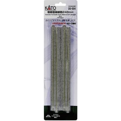 N Kato Unitrack 7078019 Doppelgleis, gerade 248 mm