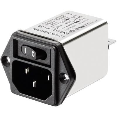 Schaffner FN 9263-3-06 Netzfilter mit Kaltgerätebuchse 250 V/AC 3 A 2 mH (B x H) 46 mm x 32.2 mm 1 St.