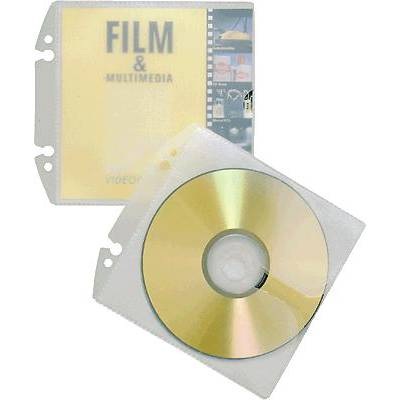 Durable CD/DVD Ordner-Hülle 1 CD/DVD/Blu-Ray PP Transparent 10 St. 522319