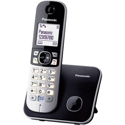 Panasonic KX-TG6811 Schnurloses Telefon analog Freisprechen Schwarz, Silber
