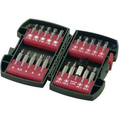 Metabo 630454000 Bit-Set 20teilig Schlitz, Kreuzschlitz Phillips, Kreuzschlitz Pozidriv, Innen-Sechskant, Innen-TORX