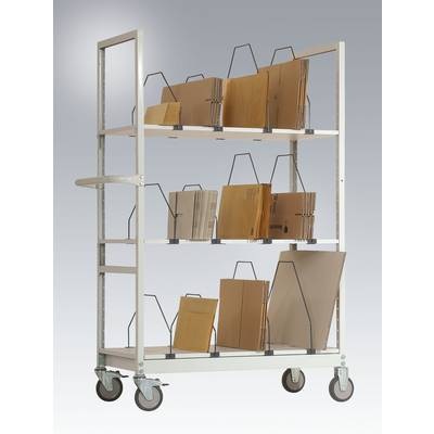 Manuflex AS1402.7016 Kartonagenwagen Stahl pulverbeschichtet Traglast (max.): 250 kg Anthrazit