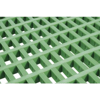 Anti-Ermüdungsmatte aus Vinyl, beidseitig nutzbar doppelt gewebt, pro lfd. m Maschenweite 10 x 22 mm, grün