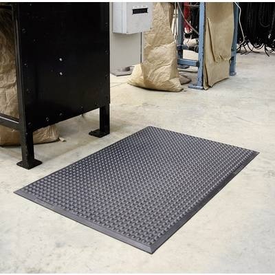 Anti-Ermüdungsmatte, schwer entflammbar aus Polyurethan LxB 1200 x 900 mm, VE 1 Stk