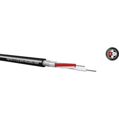 Kabeltronik 94H202200 Digitalkabel 2 x 0.22 mm² Schwarz 250 m