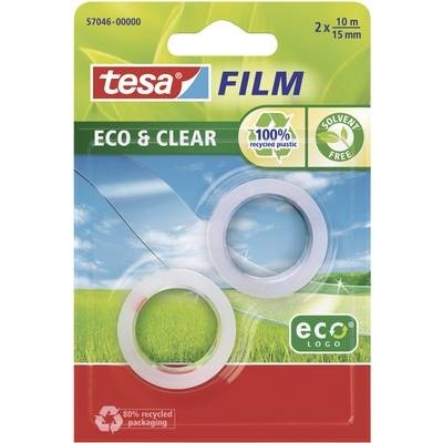 tesa 57046 57046-00-00 tesafilm tesafilm® Eco & Clear Transparent (L x B) 10 m x 15 mm 2 St.