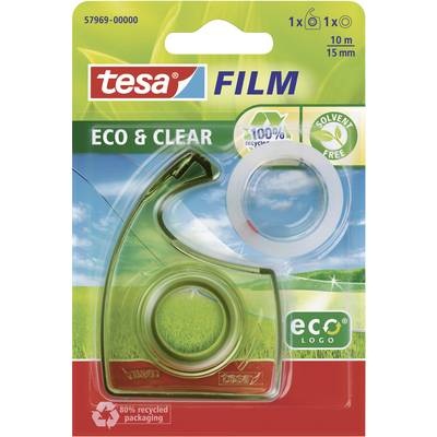 tesa 57969 57969-00-00 tesafilm tesafilm® Eco & Clear Transparent (L x B) 10 m x 15 mm 10 m