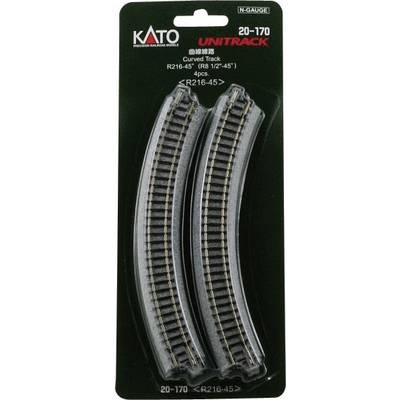 N Kato Unitrack 7078113 Gebogenes Gleis 15 ° 216 mm
