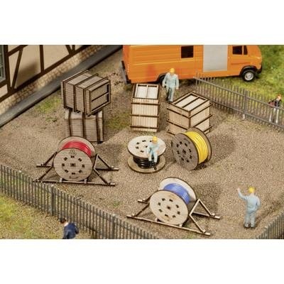 Faller 180617 H0 Transportkisten, Leitungsrollen