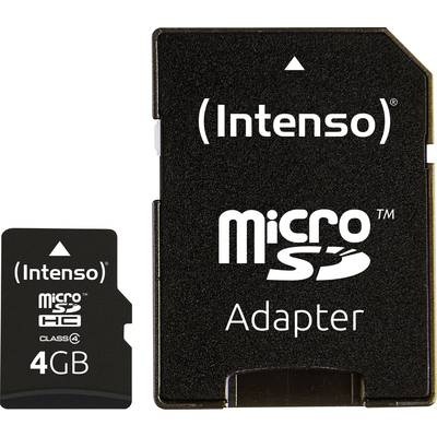Intenso microSDHC Speicherkarte 4 GB (SDHC) Class 4