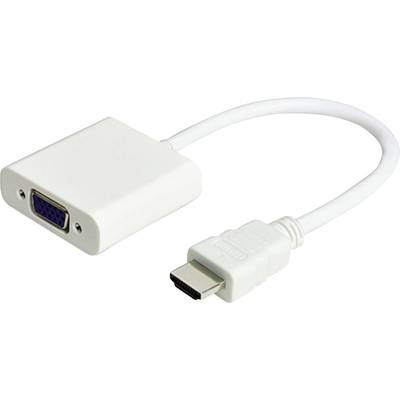 JJ JouJye HDMI / VGA Adapter [1x HDMI-Stecker - 1x VGA-Buchse] Weiß