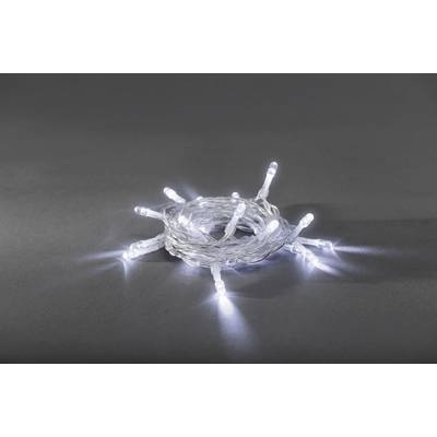 Konstsmide 1408-203 Micro-Lichterkette Innen batteriebetrieben 20 LED Kalt-Weiß