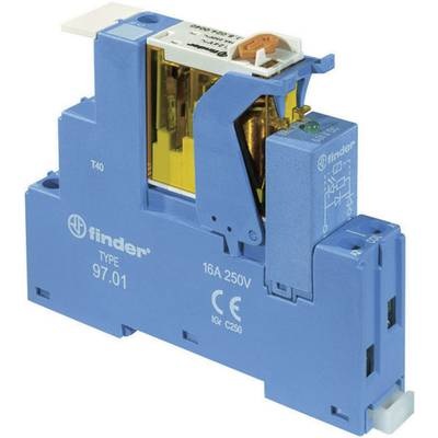 Finder 4C.01.9.024.4050 Relaisbaustein 1 St. Nennspannung: 24 V/DC Schaltstrom (max.): 16 A 1 Wechsler