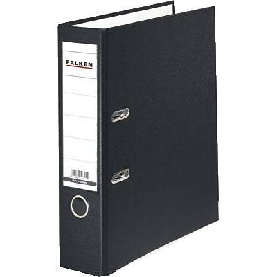 Falken Ordner FALKEN PP-Color DIN A4 Rückenbreite: 80 mm Schwarz 2 Bügel 9984089