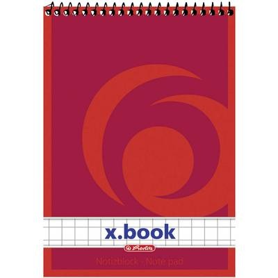 Herlitz Notizblock 00110734 Weiß DIN A7 kariert Anzahl der Blätter: 50