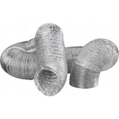 Wallair N55878 Flexibles Lüftungsrohr Aluminium (Ø x L) 10.2 cm x 10 m Silber
