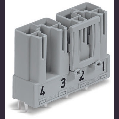 WAGO Netz-Steckverbinder WINSTA MIDI Serie (Netzsteckverbinder) WINSTA MIDI Stecker, Einbau horizontal Gesamtpolzahl: 4
