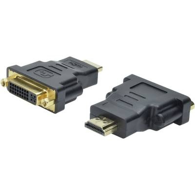 Digitus HDMI / DVI Adapter [1x HDMI-Stecker - 1x DVI-Buchse 24+5pol.] Schwarz