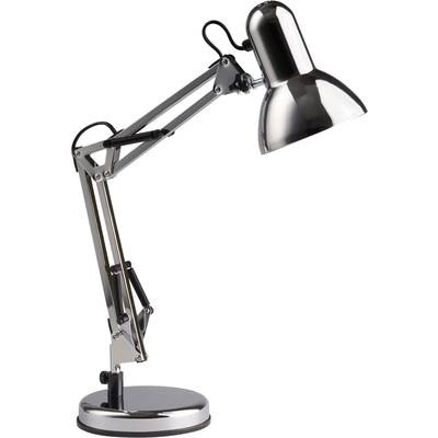 Tischlampe Energiesparlampe, Glühlampe EEK: abhängig v. Leuchtmittel (A++ - E) E27 40 W Brilliant Henry Chrom