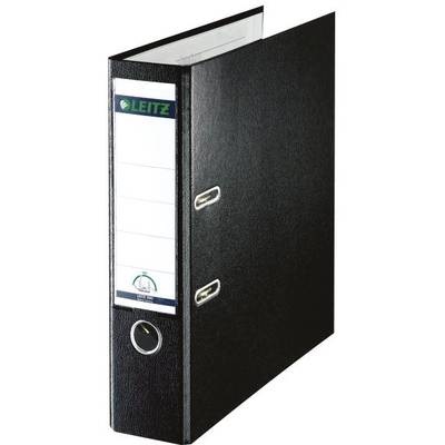 Leitz Ordner 1010 DIN A4 Rückenbreite: 80 mm Schwarz 2 Bügel 10105095