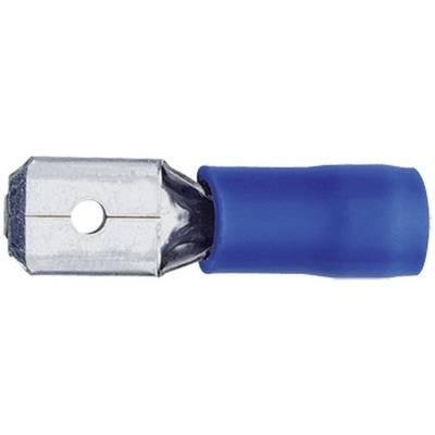 Klauke 8303B Flachstecker Steckbreite: 4.8 mm Steckdicke: 0.8 mm 180 ° Teilisoliert Blau 1 St.