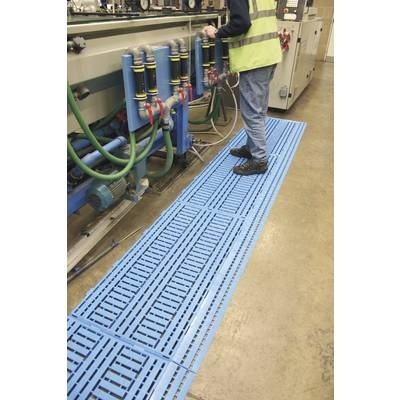 Kunststoff-Bodenrost aus Polyethylen LxB 1200 x 600 mm, VE 5 Stück rot