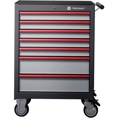 TOOLCRAFT Werkstattwagen WSW-307 7 Schubladen Abmessungen:(L x B x H) 681 x 459 x 1000 mm 5 flache Schübe á 75 mm Höhe ·