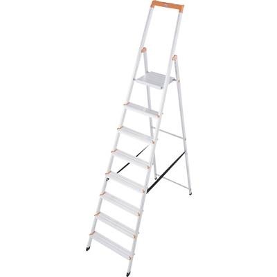 Krause 126269 Aluminium Stufen-Stehleiter Arbeitshöhe (max.): 3.70 m Silber 7.2 kg