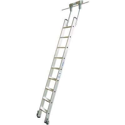 Krause 819307 Aluminium Regalleiter fahrbar Arbeitshöhe (max.): 2.50 m Silber 8 kg