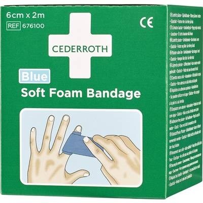 CEDERROTH 1009710 Bandage Blau 4.5 m x 6 cm 4.5 m x 60 mm