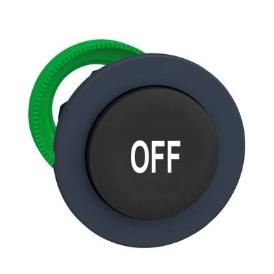 Schneider Electric ZB5FL235 Frontelement für Drucktaster flach, rückstellbar (Ø) 30.5 mm OFF Dunkelgrau, Schwarz 1 St.