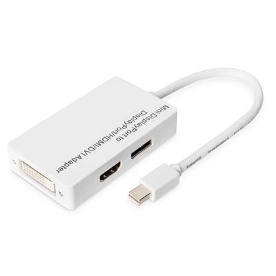 Digitus DisplayPort / HDMI / DVI Adapter [1x Mini-DisplayPort Stecker - 1x DisplayPort Buchse, HDMI-Buchse, DVI-Buchse