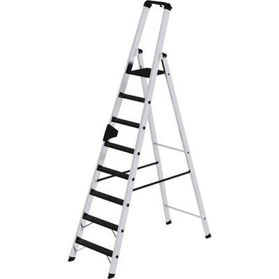 Günzburger Steigtechnik 42708 Aluminium Stufen-Stehleiter Arbeitshöhe (max.): 4 m