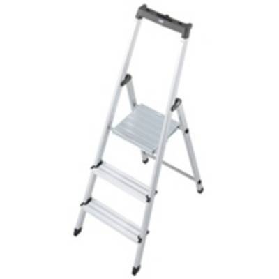 Krause 126214 Aluminium Stufen-Stehleiter Arbeitshöhe (max.): 2.65 m Silber 2.9 kg