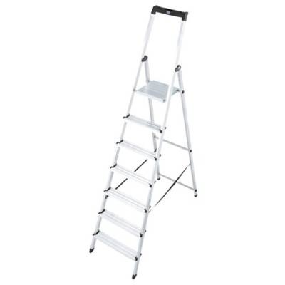 Krause 126252 Aluminium Stufen-Stehleiter Arbeitshöhe (max.): 3.50 m Silber 6 kg