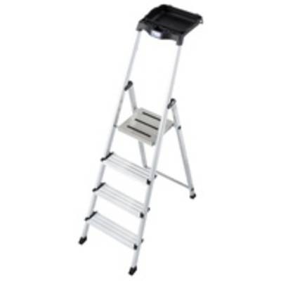 KRAUSE Alu-Stufenstehleiter mit MultiGrip-System 4 Stufen