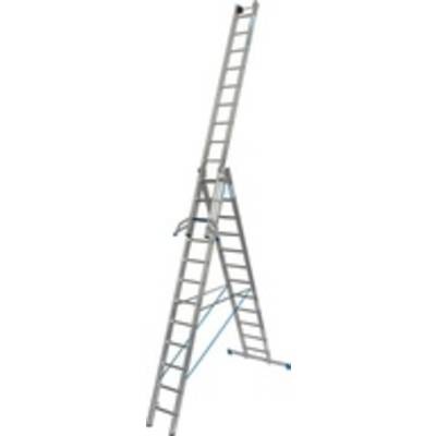Krause 131676 131676 Aluminium Mehrzweckleiter inkl. Traverse Arbeitshöhe (max.): 9.10 m 30.8 kg