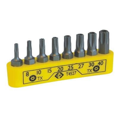 C.K. T4527 T4527 Bit-Set 8teilig TORX BO