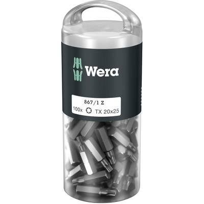 Wera 867/1 Z TORX® DIY 100 SiS Torx-Bit T 20 Werkzeugstahl legiert, zähhart D 6.3 100 St.