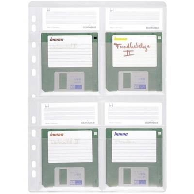 Durable Disketten Ordner-Hülle 4 Disketten 3,5 Zoll Transparent 5 St. 524319