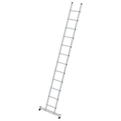 Guenzburger Anlegeleiter mit Sprossen Profiausführung, Breite 420 mm 12 Sprossen, mit nivello®-Traverse