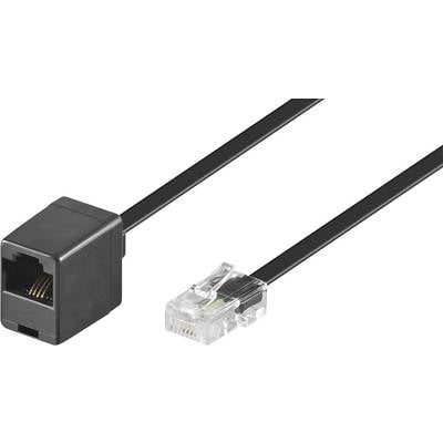 Basetech ISDN Verlängerungskabel [1x RJ45-Stecker 8p4c - 1x RJ45-Buchse 8p8c] 10.00 m Schwarz