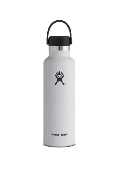 Hydro Flask 21oz Standard Mouth 621ml Isolierflasche (Weiß)