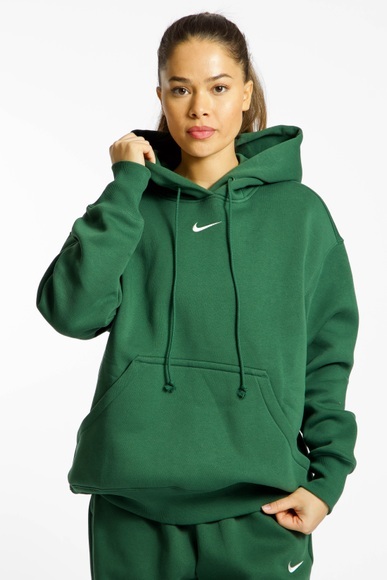 Nike Phoenix Fleece Oversized Damen Hoodie Grün, Damen, Größe: XS