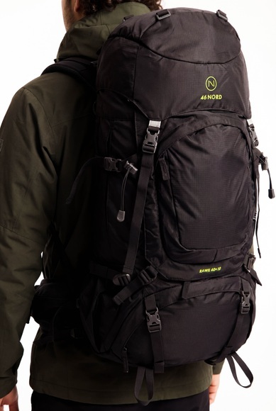 46 NORD Rawil 60+10 L Wanderrucksack Grau, Herren, Größe: 0