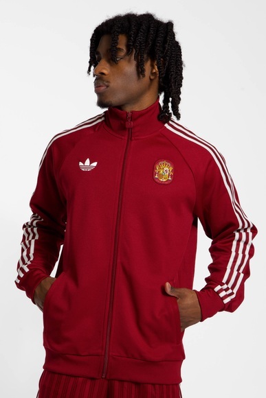 adidas Spanien Originals Herren Trainingsjacke Rot, Herren, Größe: M