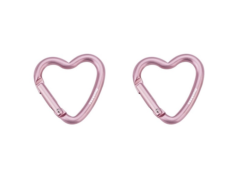 2-Pack Mini Herz Karabiner