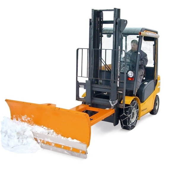 Stapler-Schneeschieber mit PU-Schürfleiste, Schildbreite 1.500 mm