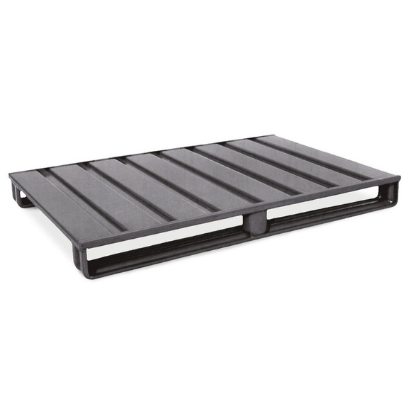 HESON® Stahlblech-Flachpalette, lackiert, LxB 1.200 x 1.000 mm